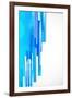 Background With Blue Lines-Denchik-Framed Premium Giclee Print