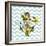 Background with Flowers Dandelion and Anchor-Rasveta-Framed Art Print