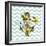 Background with Flowers Dandelion and Anchor-Rasveta-Framed Art Print