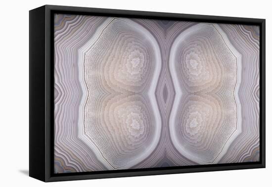 Background with Grey Agate Structure-Dr Alex-Framed Stretched Canvas