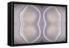 Background with Grey Agate Structure-Dr Alex-Framed Stretched Canvas