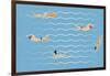 Background with Swimming Pool-Milovelen-Framed Art Print