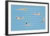 Background with Swimming Pool-Milovelen-Framed Art Print