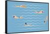 Background with Swimming Pool-Milovelen-Framed Stretched Canvas