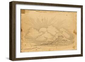 Background with Waves-il67-Framed Art Print