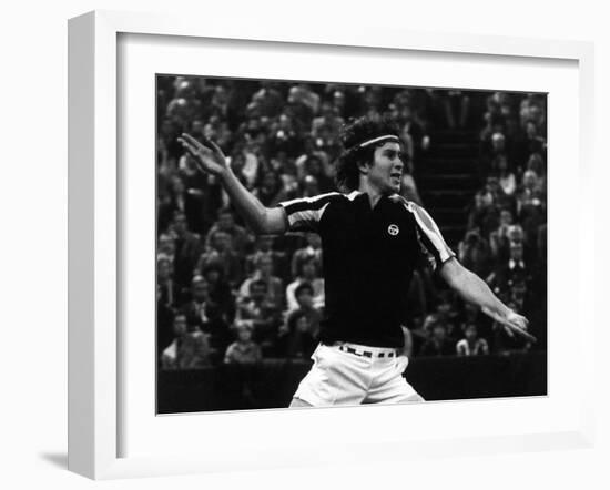 Backhand Volley by John Mcenroe-null-Framed Photographic Print