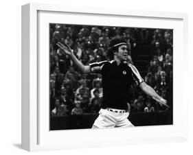 Backhand Volley by John Mcenroe-null-Framed Photographic Print