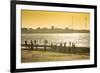 Backlight at Men Playing Soccer at the Beach of Bukha, Musandam, Oman, Middle East-Michael Runkel-Framed Photographic Print