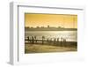 Backlight at Men Playing Soccer at the Beach of Bukha, Musandam, Oman, Middle East-Michael Runkel-Framed Photographic Print