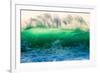 Backlit Beauty-Powerful wave breaking on super shallow reef, Hawaii-Mark A Johnson-Framed Photographic Print