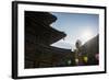 Backlit Golden Maitreya Statue, Beopjusa Temple Complex, South Korea, Asia-Michael-Framed Photographic Print