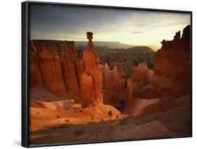 Backlit Hoodoos and Thor's Hammer, Bryce Canyon National Park, Utah, USA-Lee Frost-Framed Photographic Print