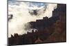 Backlit Red Ridges Surrounded by the Clouds of an Early Morning Temperature Inversion-Eleanor-Mounted Photographic Print