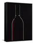 Backlit Shot of a Bottle of Red Wine-Lee Frost-Framed Stretched Canvas