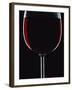 Backlit Shot of a Glass of Red Wine-Lee Frost-Framed Photographic Print