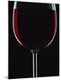 Backlit Shot of a Glass of Red Wine-Lee Frost-Mounted Photographic Print