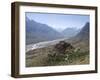 Backlit View of Kee Gompa Monastery Complex from Above, Spiti, Himachal Pradesh, India-Simanor Eitan-Framed Photographic Print