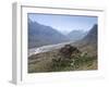 Backlit View of Kee Gompa Monastery Complex from Above, Spiti, Himachal Pradesh, India-Simanor Eitan-Framed Photographic Print