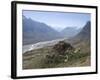 Backlit View of Kee Gompa Monastery Complex from Above, Spiti, Himachal Pradesh, India-Simanor Eitan-Framed Photographic Print