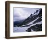 Backpacker Climbing Pass to Get to Glacier Grey, in the Torres Circuit, Chile, South America-Aaron McCoy-Framed Photographic Print