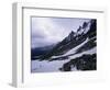 Backpacker Climbing Pass to Get to Glacier Grey, in the Torres Circuit, Chile, South America-Aaron McCoy-Framed Photographic Print