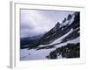 Backpacker Climbing Pass to Get to Glacier Grey, in the Torres Circuit, Chile, South America-Aaron McCoy-Framed Photographic Print