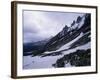 Backpacker Climbing Pass to Get to Glacier Grey, in the Torres Circuit, Chile, South America-Aaron McCoy-Framed Photographic Print