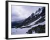 Backpacker Climbing Pass to Get to Glacier Grey, in the Torres Circuit, Chile, South America-Aaron McCoy-Framed Photographic Print