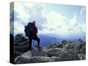 Backpacking on Gulfside Trail, Appalachian Trail, Mt. Clay, New Hampshire, USA-Jerry & Marcy Monkman-Stretched Canvas