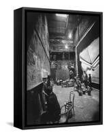 Backstage at the Abbey Theater, Dublin-Gjon Mili-Framed Stretched Canvas