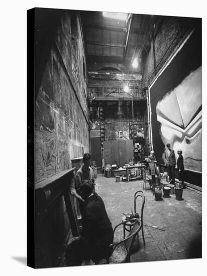 Backstage at the Abbey Theater, Dublin-Gjon Mili-Stretched Canvas