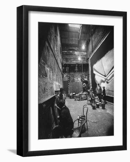 Backstage at the Abbey Theater, Dublin-Gjon Mili-Framed Photographic Print