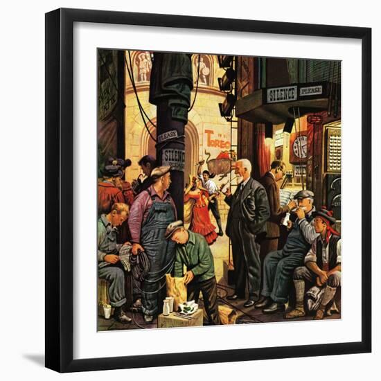 "Backstage at the Met," January 5, 1946-Stevan Dohanos-Framed Giclee Print