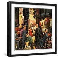 "Backstage at the Met," January 5, 1946-Stevan Dohanos-Framed Giclee Print