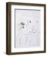 Backstage Scene at a Paris Bal De Nuit or Circus-French-Framed Giclee Print