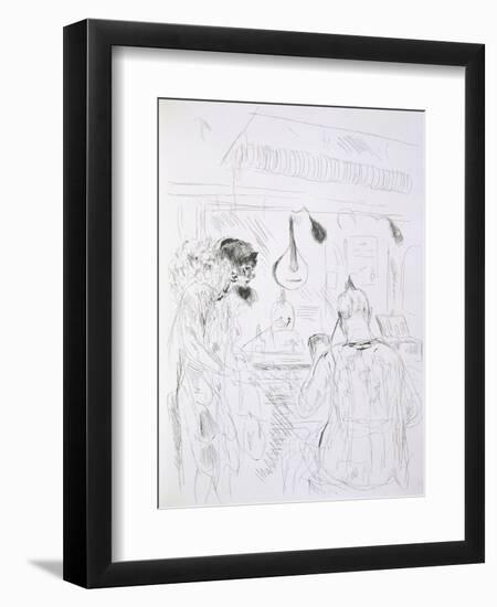 Backstage Scene at a Paris Bal De Nuit or Circus-French-Framed Giclee Print