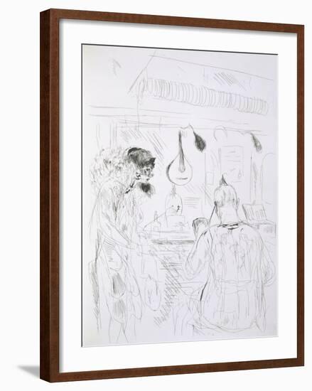 Backstage Scene at a Paris Bal De Nuit or Circus-French-Framed Giclee Print