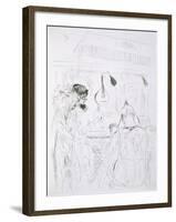 Backstage Scene at a Paris Bal De Nuit or Circus-French-Framed Giclee Print