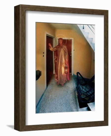 Backstairs Jesus, 2003-Trygve Skogrand-Framed Giclee Print