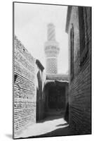 Backstreet and Old Mosque, Baghdad, Iraq, 1917-1919-null-Mounted Giclee Print