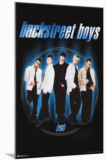 Backstreet Boys - Circle-Trends International-Mounted Poster