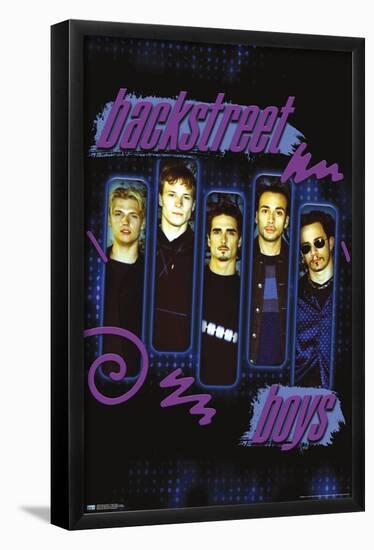 Backstreet Boys - Purple Panels-Trends International-Framed Poster