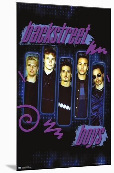 Backstreet Boys - Purple Panels-Trends International-Mounted Poster