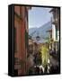 Backstreets of Bellagio, Lake Como, Lombardy, Italian Lakes, Italy, Europe-Peter Barritt-Framed Stretched Canvas