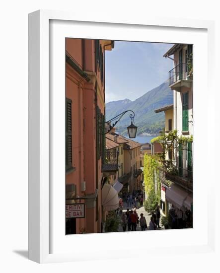 Backstreets of Bellagio, Lake Como, Lombardy, Italian Lakes, Italy, Europe-Peter Barritt-Framed Photographic Print