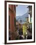 Backstreets of Bellagio, Lake Como, Lombardy, Italian Lakes, Italy, Europe-Peter Barritt-Framed Photographic Print