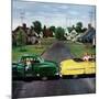 "Backup Collision", August 4, 1956-Stevan Dohanos-Mounted Giclee Print