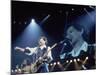 Backup Singer Lisa Fischer and Guitarist Keith Richards During Performance by the Rolling Stones-null-Mounted Premium Photographic Print