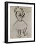 Backview of a Dancer-Edgar Degas-Framed Giclee Print