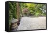 Backyard Asian Inspired Paver Patio Garden-jpldesigns-Framed Stretched Canvas